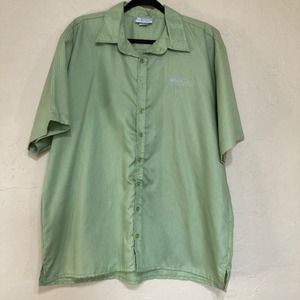 Bacardi Mojito Green Short Sleeve Button Down Shirt XL